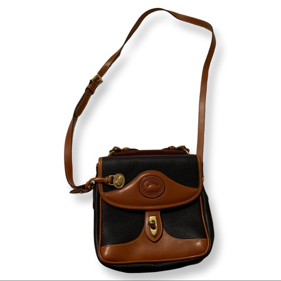 Dooney and Bourke Navy Leather Crossbody Purse - Picture 2 of 16